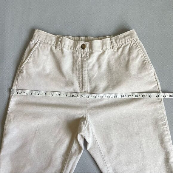 Lands’ End Linen Blend Capri Pants Women’s Size 12P - Picture 9 of 11